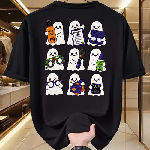 Best Doctor Shirt, Funny Doctor UnisexT-Shirt/Hoodie/Sweatshirt HLT00 - Cute Optometry Ghost Halloween Spooky Optometrist Crew EyeDr T-Shirt