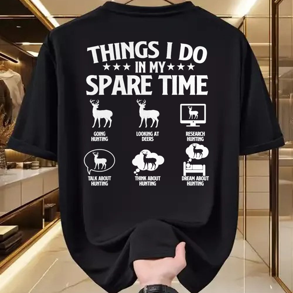 Funny Hunting Shirt, Gift For Hunting Lover Unisex T-Shirt/Hoodie/Sweatshirt HLT00 - Things I Do In My Spare Time - Deer Hunter Hunting Lover T-Shirt