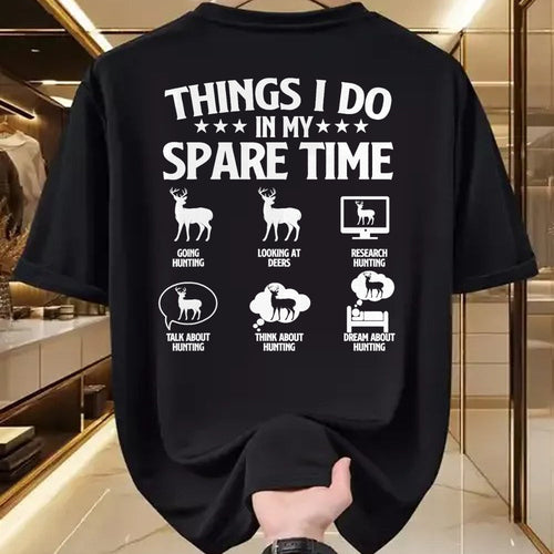 Funny Hunting Shirt, Gift For Hunting Lover Unisex T-Shirt/Hoodie/Sweatshirt HLT00 - Things I Do In My Spare Time - Deer Hunter Hunting Lover T-Shirt