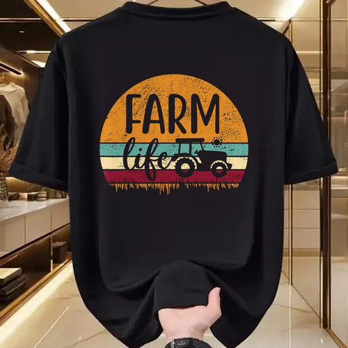 Best Farmer Life Shirt, Funny Farmer UnisexT-Shirt/Hoodie/Sweatshirt HLT00 - Retro Vintage Farm Life Farming Tractor Family Farmer Gift T-Shirt Small