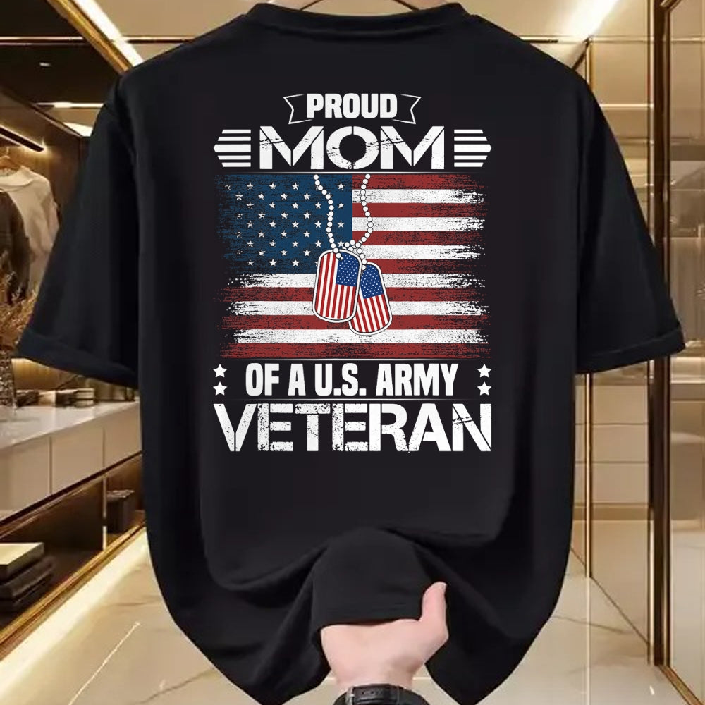 Proud Veteran Shirt, Funny Veteran UnisexT-Shirt/Hoodie/Sweatshirt HLT00 - Proud Mom of A US Army Veteran Day Family Matching T-Shirt