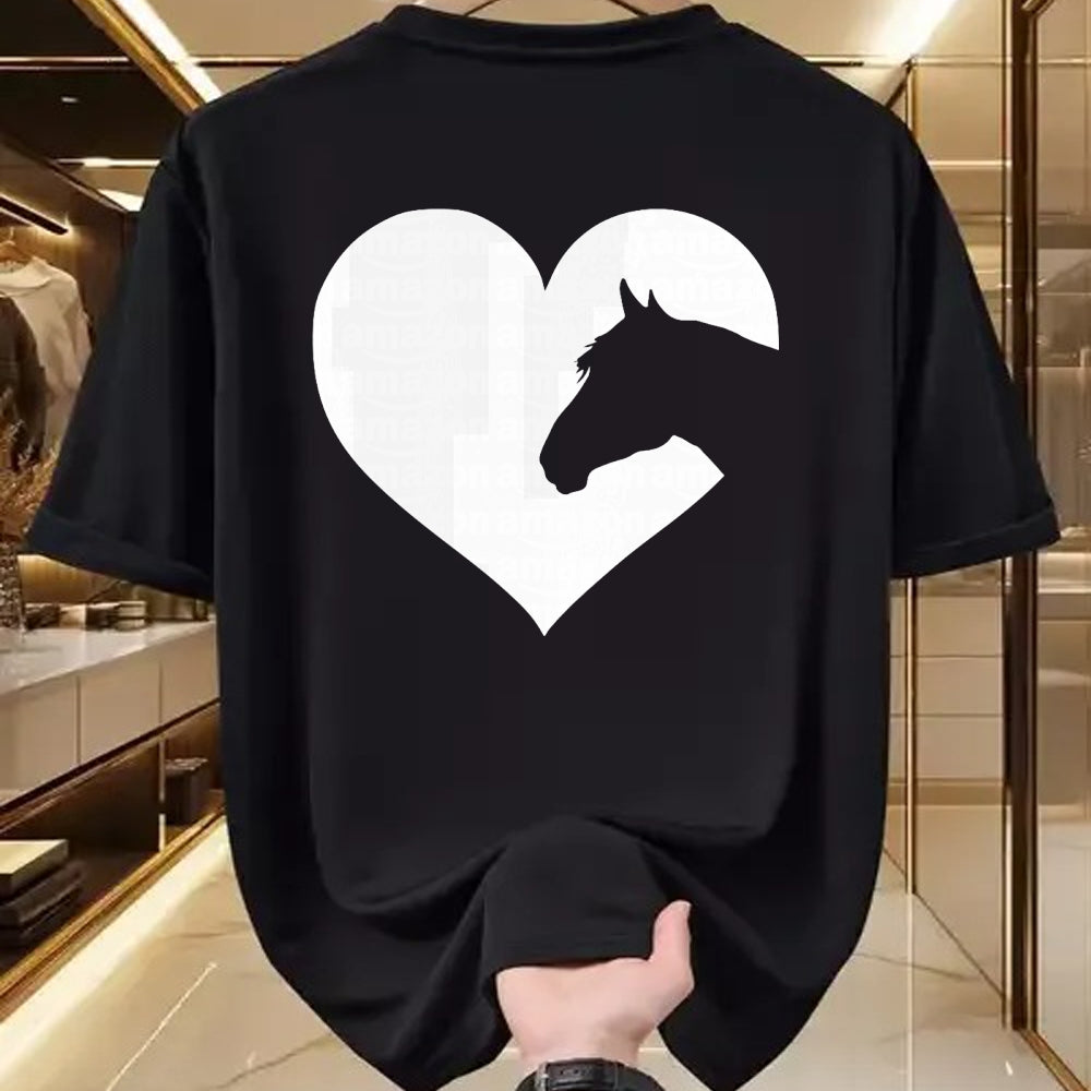 Best Horse Lover Shirt , Funny Horse UnisexT-Shirt/Hoodie/Sweatshirt HLT00 - Cute Horse Lovers Gift idea Heart tee Shirt for Women Girls T-Shirt