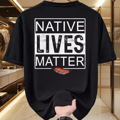 Native American T-Shirts, Vintage Native American Unisex T-Shirt/Hoodie/Sweatshirt HLT00 - Native Lives Matter - Indigenous Native American