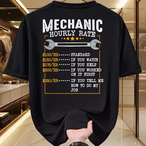 Best Mechanic Life Shirt, Funny Mechanic UnisexT-Shirt/Hoodie/Sweatshirt HLT00 - Mechanic Hourly Rate Car Mechatronics Engineer Profession Car Gift T-Shirt