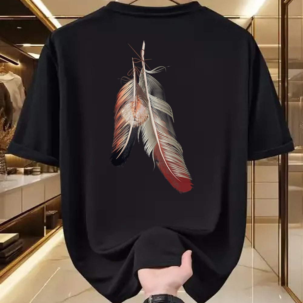 Native American T-Shirts, Vintage Native American Unisex T-Shirt/Hoodie/Sweatshirt HLT00 - Indigenous American Native Tribal Headdress Feathers