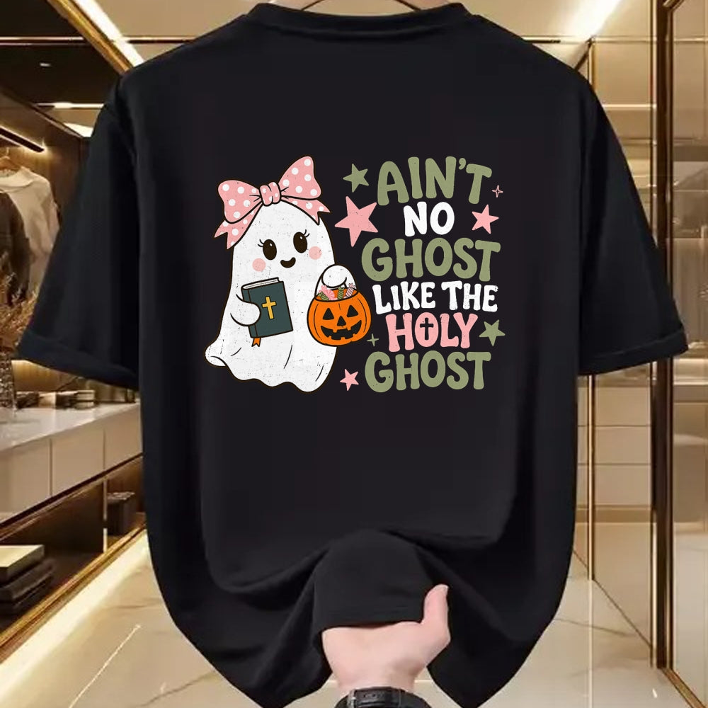 Best Teacher Shirt, Funny Teacher UnisexT-Shirt/Hoodie/Sweatshirt HLT00 - Ain't No Ghost Like The Holy Ghost Spooky Teacher Halloween T-Shirt