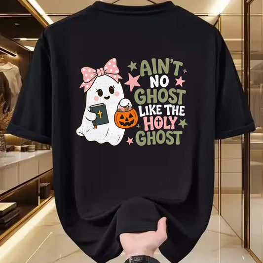 Best Teacher Shirt, Funny Teacher UnisexT-Shirt/Hoodie/Sweatshirt HLT00 - Ain't No Ghost Like The Holy Ghost Spooky Teacher Halloween T-Shirt