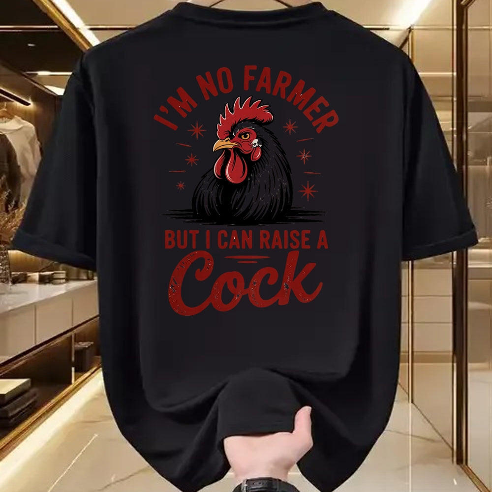 Best Farmer Life Shirt, Funny Farmer UnisexT-Shirt/Hoodie/Sweatshirt HLT00 - Funny I'm no Farmer but i can Raise a Cock, Farm Animal tee T-Shirt