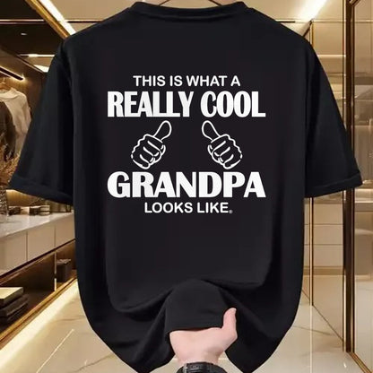 Best Grandpa Shirt, Proud Grandpa Unisex T-Shirt/Hoodie/Sweatshirt HLT00 - This Is What A Really Cool Grandpa Looks Like Funny T-Shirt T-Shirt