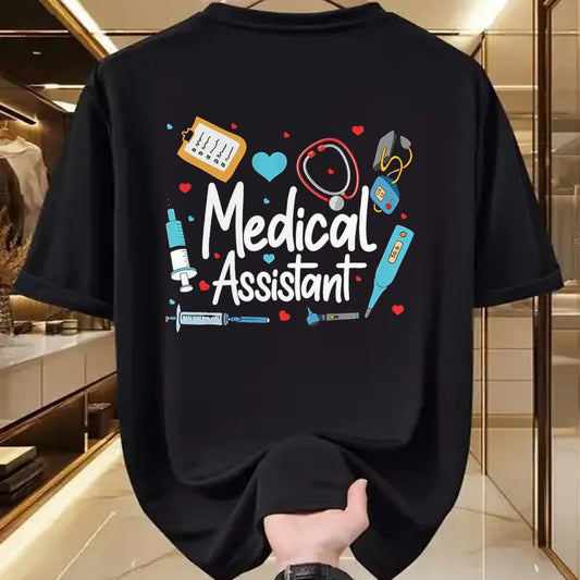 Best Doctor Shirt, Funny Doctor UnisexT-Shirt/Hoodie/Sweatshirt HLT00 - Medical Assistant MA CMA Nursing Doctor Assistant Student T-Shirt, Men, Black, Large