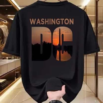 Gift for Dad Shirt, Funny Dad Unisex T-Shirt/Hoodie/Sweatshirt HLT00 – Washington DC Monument Skyline Art Vacation Souvenir Gift T-Shirt