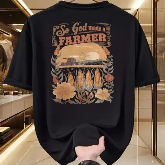 Best Farmer Life Shirt, Funny Farmer UnisexT-Shirt/Hoodie/Sweatshirt HLT00 - So God Made a Farmer Boho Flower Christian Aesthetic Summer T-Shirt