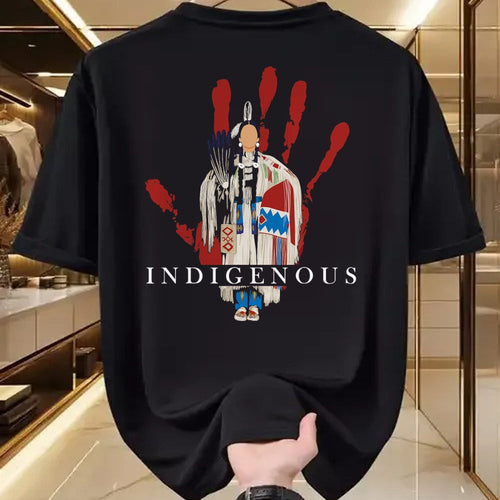 Native American T-Shirts, Vintage Native American Unisex T-Shirt/Hoodie/Sweatshirt HLT00 - Native American Indigenous Red Hand Indian Blood Themed (1)