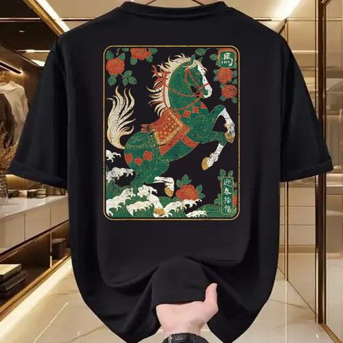 Best Horse Lover Shirt , Funny Horse UnisexT-Shirt/Hoodie/Sweatshirt HLT00 - Vintage Distressed Chinese Zodiac Art Year of the Horse T-Shirt