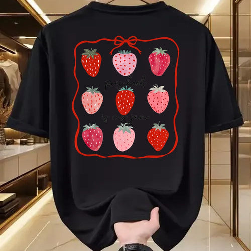 Best Teacher Shirt, Funny Teacher UnisexT-Shirt/Hoodie/Sweatshirt HLT00 - Preschool is My Jam Strawberry Teacher First Day of School T-Shirt