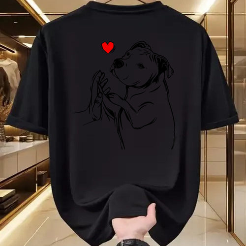 Dog Love Shirt, Dog Lover Gift T-Shirt/Hoodie/Sweatshirt HLT00 -Pitbull Love Cute Pittie Dog Mom Funny Girls T-Shirt