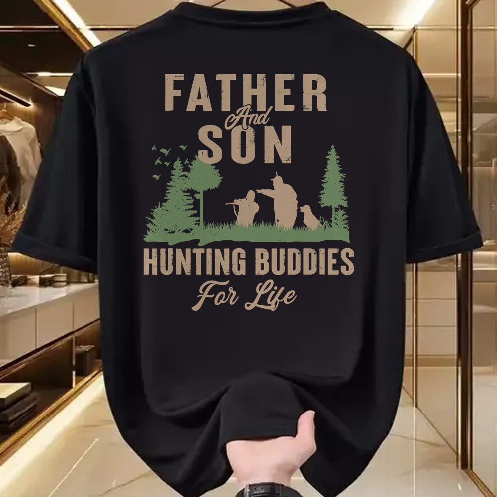 Best Wife Shirt, Wife and Husband Unisex T-Shirt/Hoodie/Sweatshirt HLT00 - Father and Son Hunting Buddies For Life Hunter Husband Dad T-Shirt
