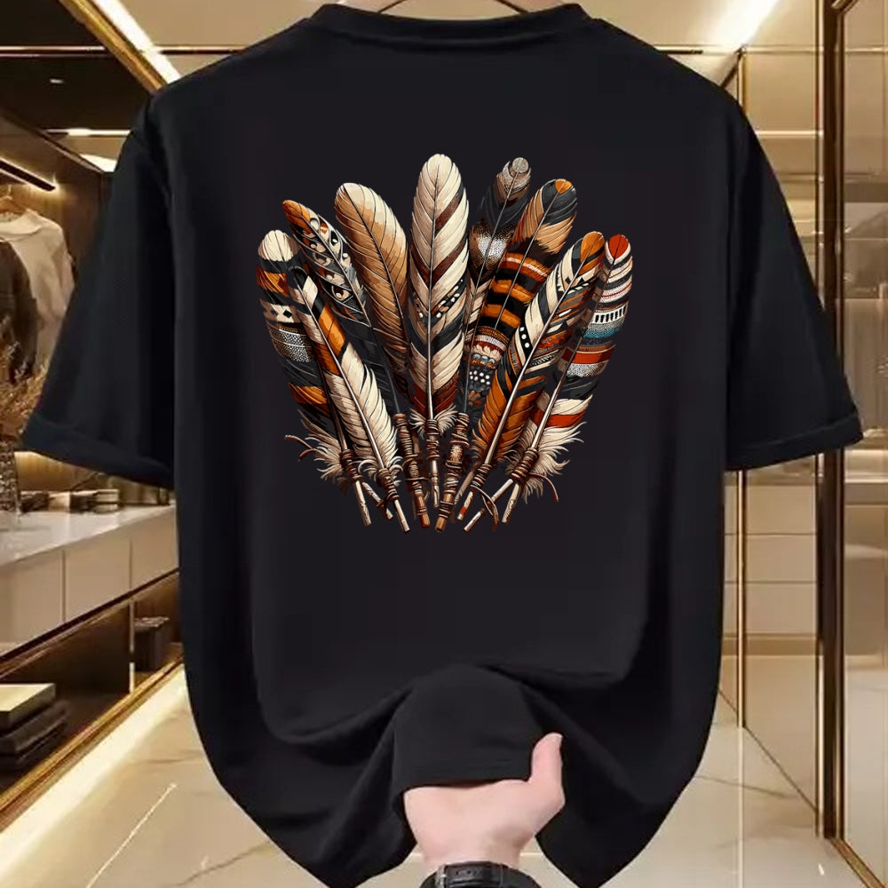 Native American T-Shirts, Vintage Native American Unisex T-Shirt/Hoodie/Sweatshirt HLT00 - Southwest Native American Indian Feather