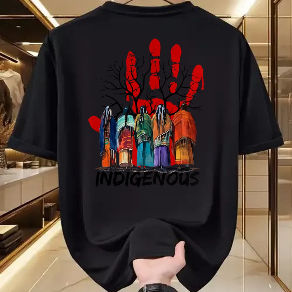 Native American T-Shirts, Vintage Native American Unisex T-Shirt/Hoodie/Sweatshirt HLT00 - Native American Indigenous People Stop MMIW
