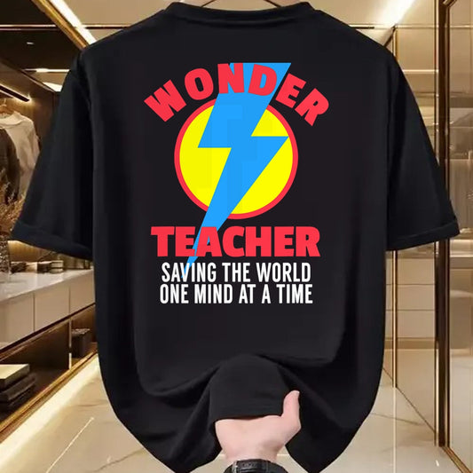 Best Teacher Shirt, Funny Teacher UnisexT-Shirt/Hoodie/Sweatshirt HLT00 - Wonder Teacher Costume Shirt  Teacher Halloween Costume Tee T-Shirt