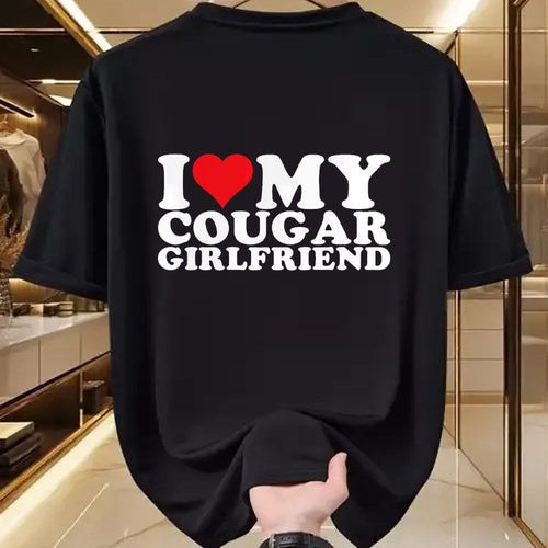 Best Wife Shirt, Wife and Husband Unisex T-Shirt/Hoodie/Sweatshirt HLT00 - I Love My Cougar Girlfriend I Heart My Cougar GF T-Shirt