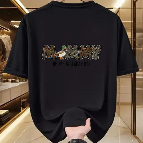 Gift for Mom Shirt, Funny Mom Unisex T-Shirt/Hoodie/Sweatshirt HLT00 - Mommy Of The Birthday Boy One Lucky Duck 1st Birthday party T-Shirt