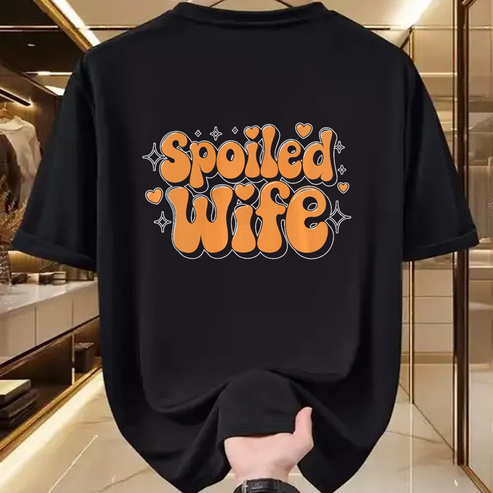 Best Wife Shirt, Wife and Husband Unisex T-Shirt/Hoodie/Sweatshirt HLT00 - Gift for wife T shirt, spoiled wife   Spoiled Wife Premium T-Shirt