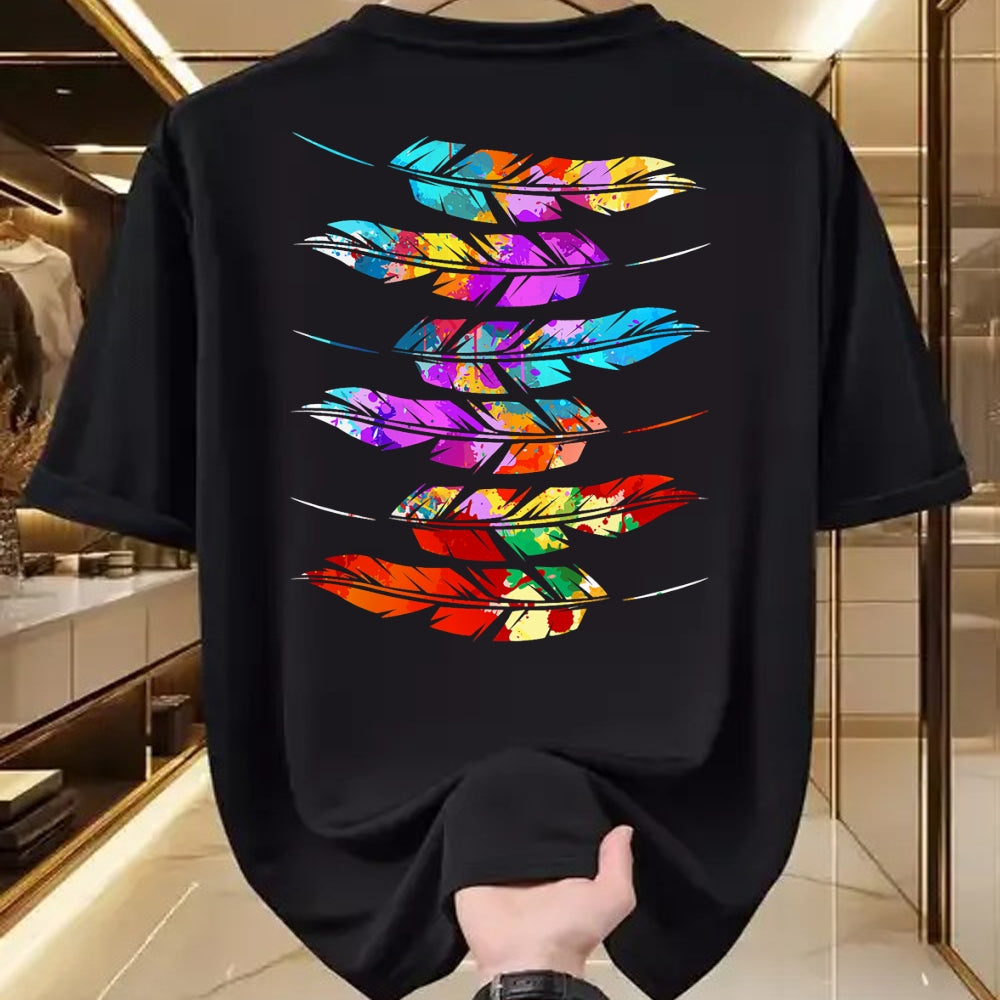 Native American T-Shirts, Vintage Native American Unisex T-Shirt/Hoodie/Sweatshirt HLT00 - Colorful Feathers American Indian Pride Native American