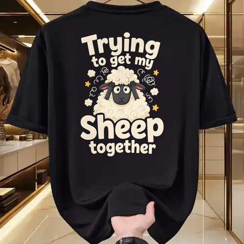 Best Farmer Life Shirt, Funny Farmer UnisexT-Shirt/Hoodie/Sweatshirt HLT00 - Trying to Get My Sheep Together T-Shirt