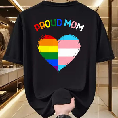 Gift for Mom Shirt, Funny Mom Unisex T-Shirt/Hoodie/Sweatshirt HLT00 - Proud Ally LGBTQ Transgender Proud Mom  Proud Trans Mom T-Shirt