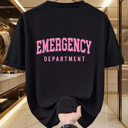 Best Doctor Shirt, Funny Doctor UnisexT-Shirt/Hoodie/Sweatshirt HLT00 - ER Nurses Emergency Department Nurses ER Doctor Retro Pink T-Shirt, Men, Black, 3X-Large
