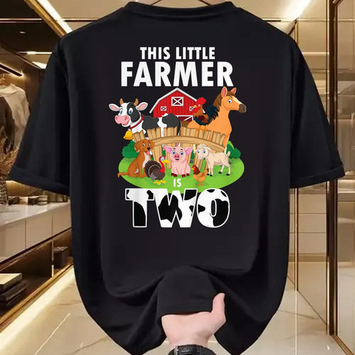 Best Farmer Life Shirt, Funny Farmer UnisexT-Shirt/Hoodie/Sweatshirt HLT00 - Kids 2 Years Old Boy Farmer 2nd Birthday Farm Animals Kids T-Shirt