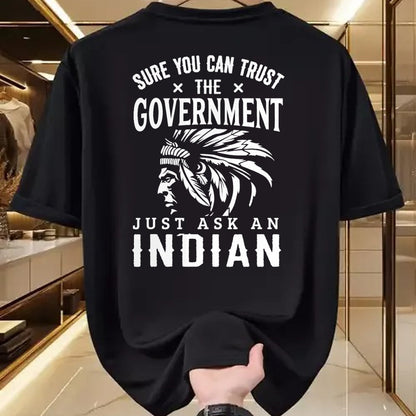 Native American T-Shirts, Vintage Native American Unisex T-Shirt/Hoodie/Sweatshirt HLT00 - Native American Trust Government Funny Anti-Government