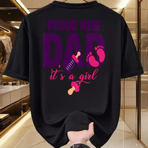 Gift for Dad Shirt, Funny Dad Unisex T-Shirt/Hoodie/Sweatshirt HLT00 – Funny Proud New Dad For Father_s Day It_s A Girl Long Sleeve T-Shirt