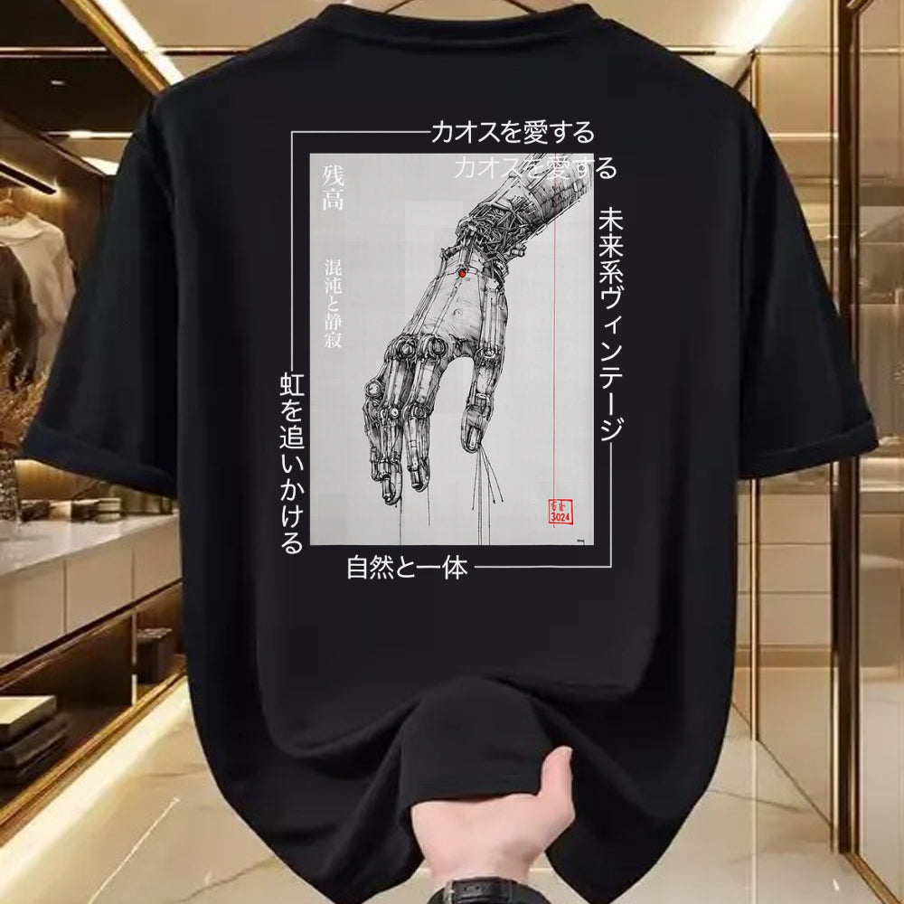 Best Mechanic Life Shirt, Funny Mechanic UnisexT-Shirt/Hoodie/Sweatshirt HLT00 - Futuristic Cyberpunk Hand - Japanese Streetwear Aesthetic T-Shirt