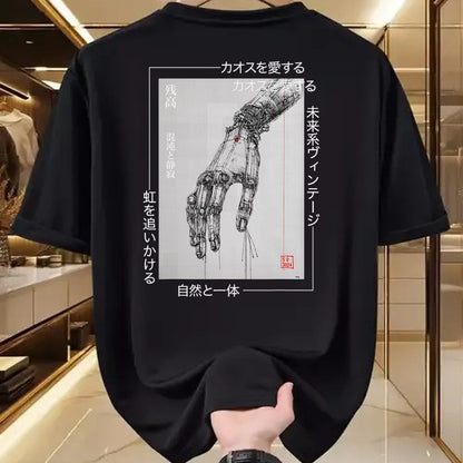 Best Mechanic Life Shirt, Funny Mechanic UnisexT-Shirt/Hoodie/Sweatshirt HLT00 - Futuristic Cyberpunk Hand - Japanese Streetwear Aesthetic T-Shirt
