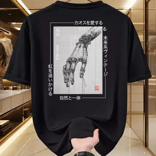 Best Mechanic Life Shirt, Funny Mechanic UnisexT-Shirt/Hoodie/Sweatshirt HLT00 - Futuristic Cyberpunk Hand - Japanese Streetwear Aesthetic T-Shirt