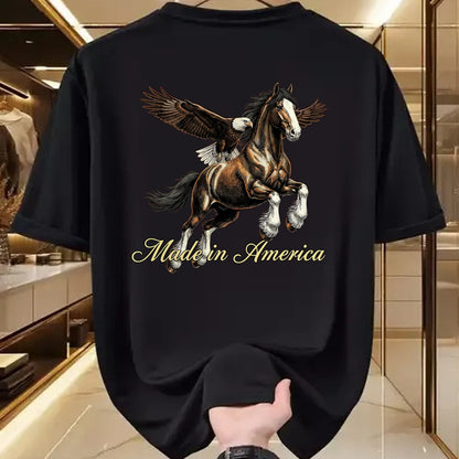 Best Horse Lover Shirt , Funny Horse UnisexT-Shirt/Hoodie/Sweatshirt HLT00 - Made in America Western Horse Eagle Design T-Shirt