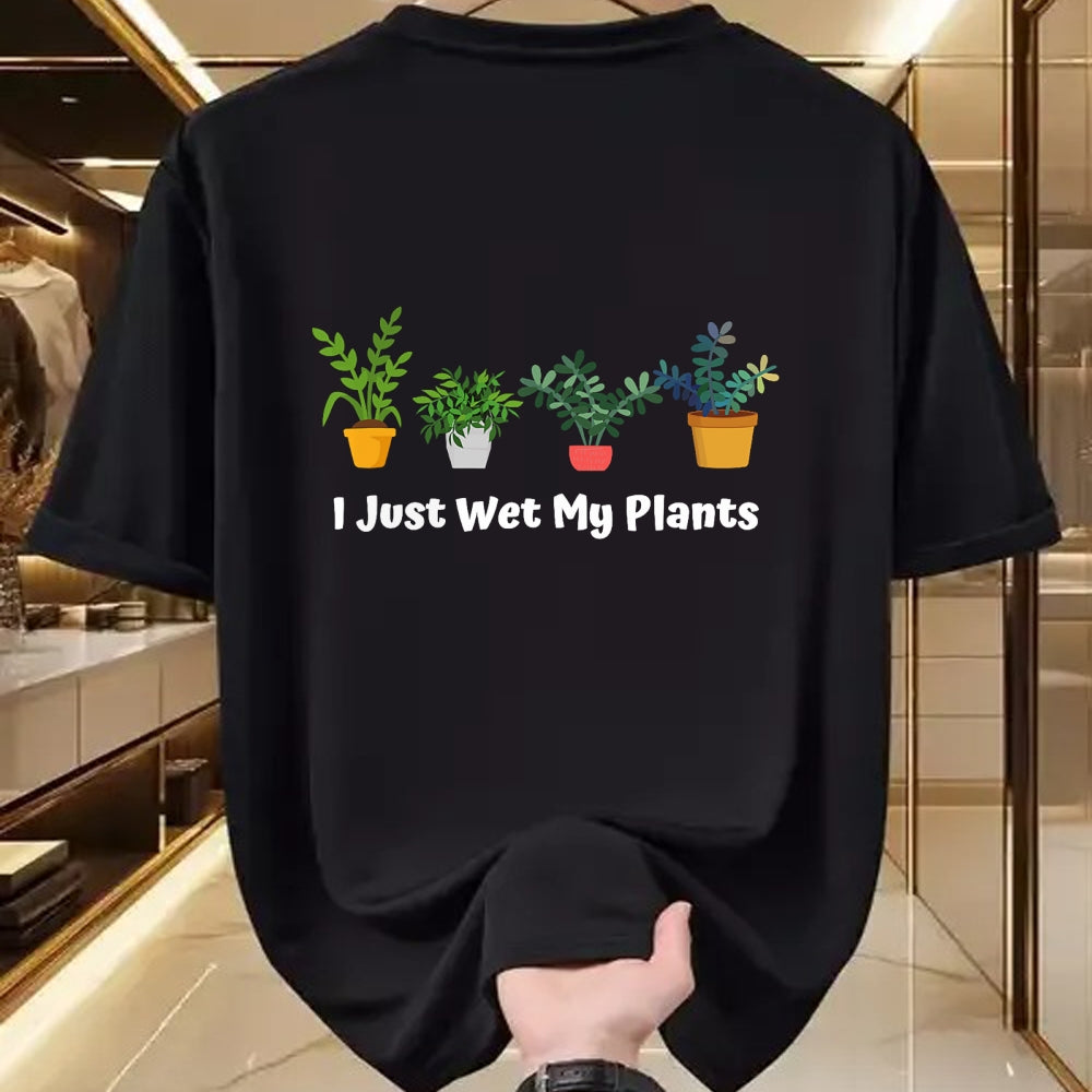 Best Farmer Life Shirt, Funny Farmer UnisexT-Shirt/Hoodie/Sweatshirt HLT00 - I Just Wet My Plants Funny Gardening Gardener Succulent T-Shirt