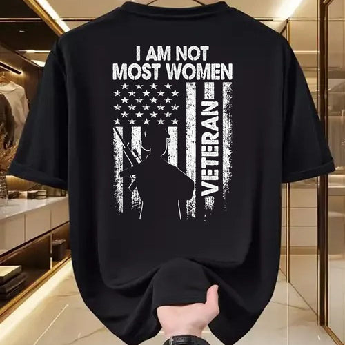 Proud Veteran Shirt, Funny Veteran UnisexT-Shirt/Hoodie/Sweatshirt HLT00 - I Am Not Most Women Veteran Shirt Soldier Wife Mom Mother T-Shirt