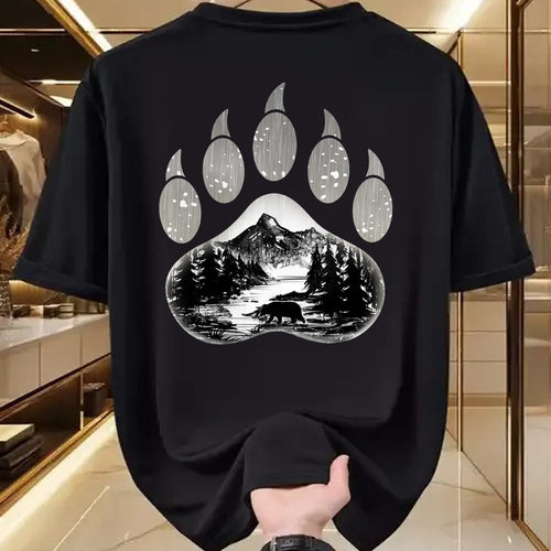 Native American T-Shirts, Vintage Native American Unisex T-Shirt/Hoodie/Sweatshirt HLT00 - Native American Indian Bear Claws Funny Mountain Animal Gift