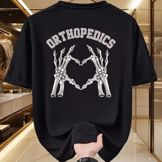 Best Doctor Shirt, Funny Doctor UnisexT-Shirt/Hoodie/Sweatshirt HLT00 - Orthopedics Skeleton Hand Heart Ortho Nurse RN Crew T-Shirt