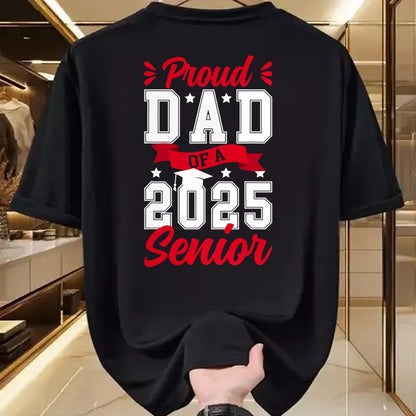 Gift for Dad Shirt, Funny Dad Unisex T-Shirt/Hoodie/Sweatshirt HLT00 – Proud Dad Of A 2025 Senior Dad Of A 2025 Graduate Father T-Shirt