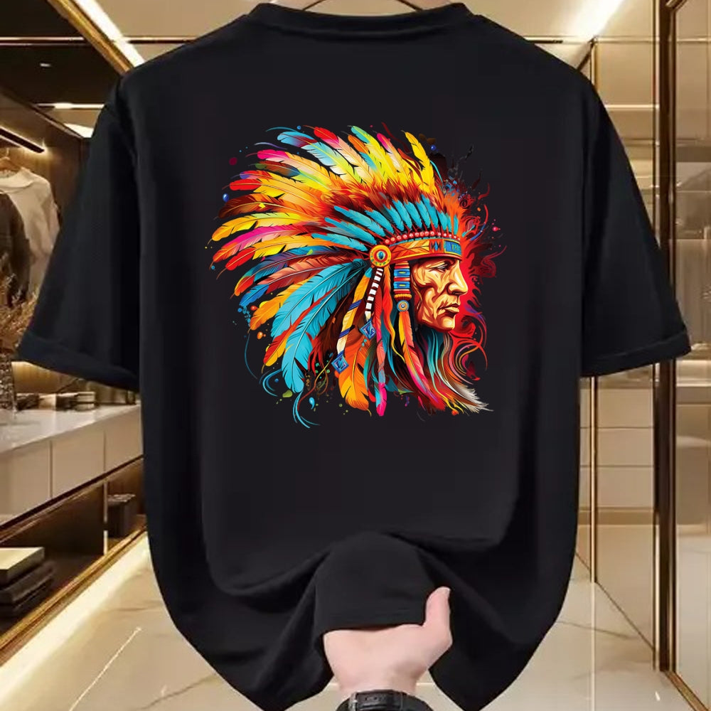 Native American T-Shirts, Vintage Native American Unisex T-Shirt/Hoodie/Sweatshirt HLT00 - Native American Indian Headdress design Tees Men Women