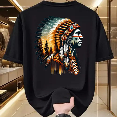 Native American T-Shirts, Vintage Native American Unisex T-Shirt/Hoodie/Sweatshirt HLT00 - Cool Native American Indian Chief Men Women Design