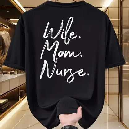 Funny Nurse Shirt, Nurse Unisex T-Shirt/Hoodie/Sweatshirt HLT00 - Wife Mom Nurse TShirt Nurse Appreciation RN Gift Week T-Shirt