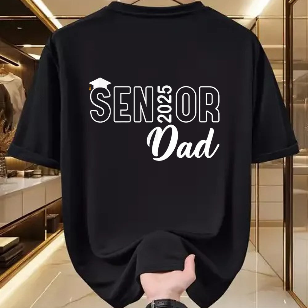 Gift for Dad Shirt, Funny Dad Unisex T-Shirt/Hoodie/Sweatshirt HLT00 – Proud Senior Dad 2025 Senior 2025 Dad Class Of 2025 Father T-Shirt