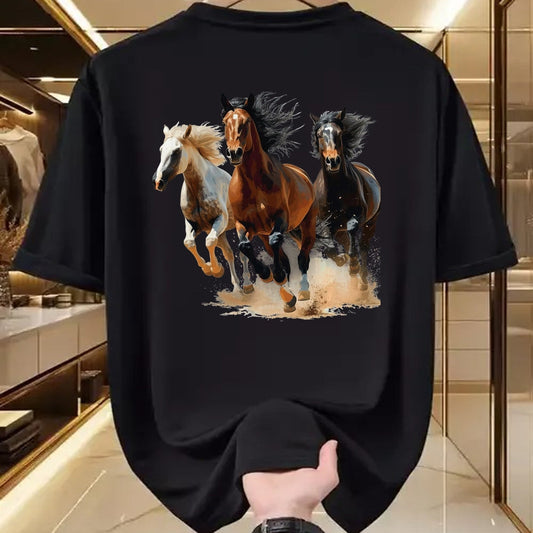 Best Horse Lover Shirt , Funny Horse UnisexT-Shirt/Hoodie/Sweatshirt HLT00 - Vintage Horses Lover Graphic for Men Women Boys Girls T-Shirt, Men, Black, X-Large
