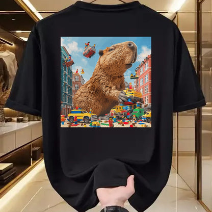Cute Capybara Shirt, Funny Capybara Unisex T-Shirt/Hoodie/Sweatshirt HLT00 - Funny Graphic Capybara T-Shirt