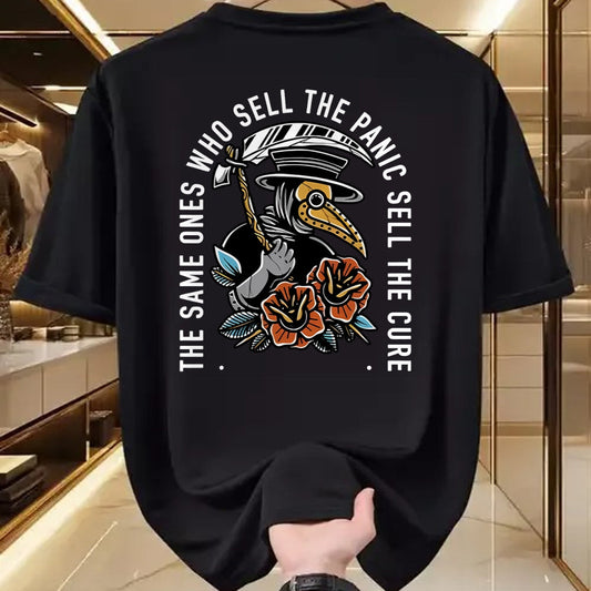 Best Doctor Shirt, Funny Doctor UnisexT-Shirt/Hoodie/Sweatshirt HLT00 - The Same Ones Who Sell The Panic Sell The Cure Plague Doctor T-Shirt
